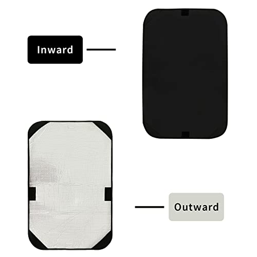 Lithesomer Rv Door Window Shade Cover, Travel Trailer Motorhome Sun Shade Accessories, Rv Door Window Uv Protection Cover(16"X 25") #TOP4