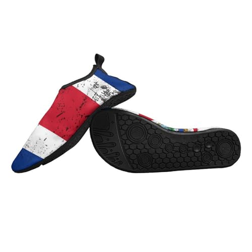 GeRRiT Retro Costa Rica Flag Water Shoes for Women Men Quick-Dry Aqua Socks Swim Beach Barefoot Yoga Surf Pool Camping2