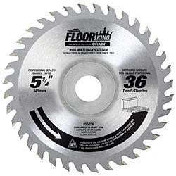 Floor King 55040 Comparable to Crain 552, 5-1/2 D x 40 Teeth x 14mm Concave Bore x ATB Grind Designed for 550 Multi-Undercut Saw, Carbide Tipped Saw Blade