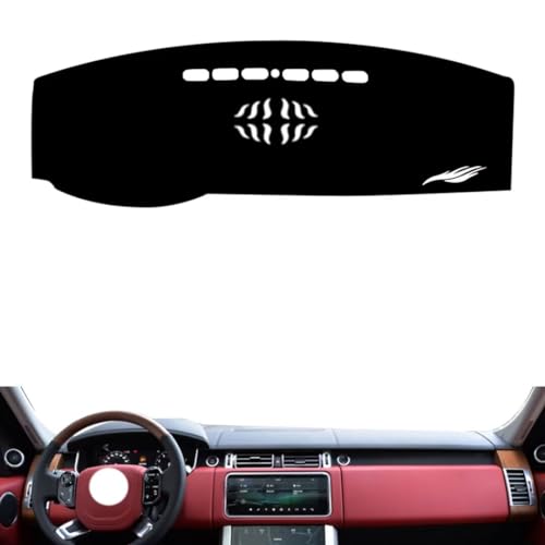leather dash board cover mat Compatible with LR Range Rover Executive 2013-2022 ，dashboard cover(Black)
