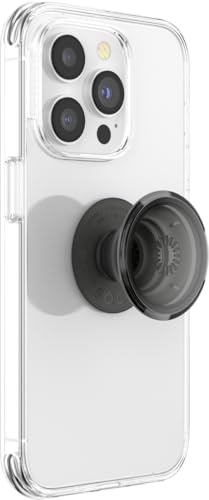 Image of PopSockets Adhesive Phone Grip, Holder, Phone Stand, Black - Translucent Black Smoke