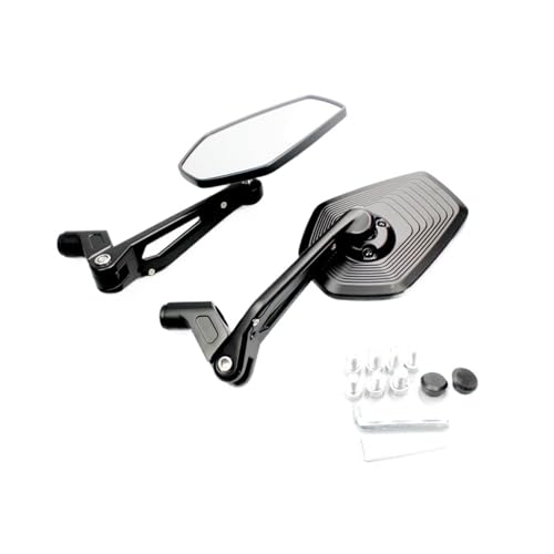 Espejos retrovisores universales de 8mm y 10mm para manillar de moto custom y touring
