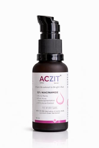 Image of AC-ZIT 12% Niacinamide Face Serum | Acne Marks, Hyperpigmentation & Oil Control | With 3% PAD, Licorice & Green Tea Extract | For All Skin Types, (30ml)