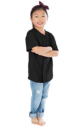 Shaka Wear Kids Premium Active Cotton Button Down Baseball Jersey Uniform XXS-XL
