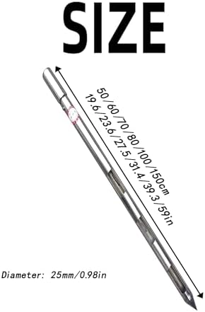 Stainless Steel Grain Probe Sampler - 3 Zone Thief for Cement & Fertilizer - 100cm/3.28ft Solid Sampling Tool | Durable & Accurate Soil Tester