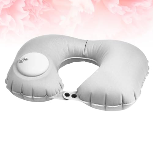 Set 2 Almohadas cervicales 46 cm terciopelo gris miniatura 6