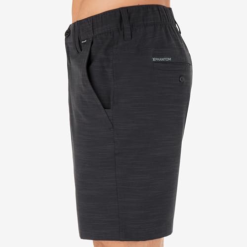 Image of Hurley Men's Phantom 4-Way Stretch Walk Shorts, 7 inch Inseam 18 inch Outseam. Quick Dry, Elastic Waistband