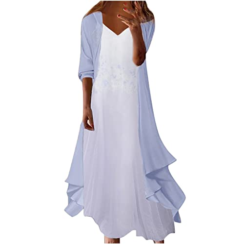 Kleid Damen elegant Stola für Abendkleid hochzeitskleider für 2 Teiler...