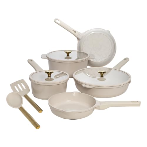 Paris Hilton 10-Piece Ceramic Nonstick Cookware Set