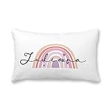 Personalized Baby Name Pillow Case Rainbow Baby Pillowcase Birthday Gift for Girl Boy Boho Baby...