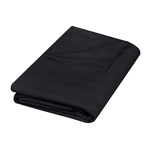 GREATOYAR Sábana Encimera, Sábana Negra, Sábana Lisa, Sábana para Hotel, Ropa de Cama, 100% Polyester, para Cama 90cm, 160x260cm, Color Negro