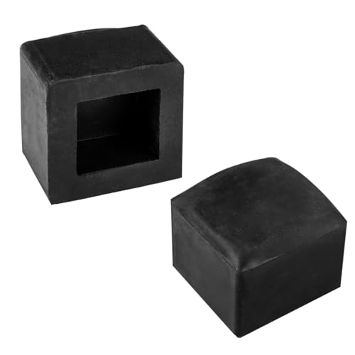 NEO TOOLS Gummi-Aufsteckkappe für Fäustel, Gummiaufsatz, Schonhammer, Fäustelaufsatz, Werkzeug, Plattenverlegehammer Schwarz auswechselbarem Teller Maul