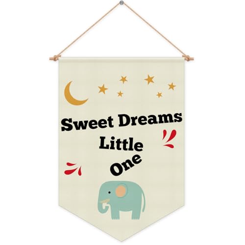 Gifts for Kids Room Banner Hanging Pennant Flag Playroom Wall Banner for Kids Room Girls Boys Nursery Bedroom Playroom Teen-room Front Door Christmas Birthday Gifts Cotton Linen