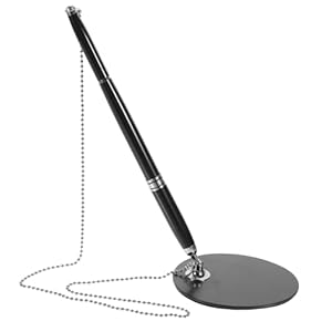 DIYEAH 8GWDW06V212C7KF19T5D Kugelschreiber mit Kette Schwarz