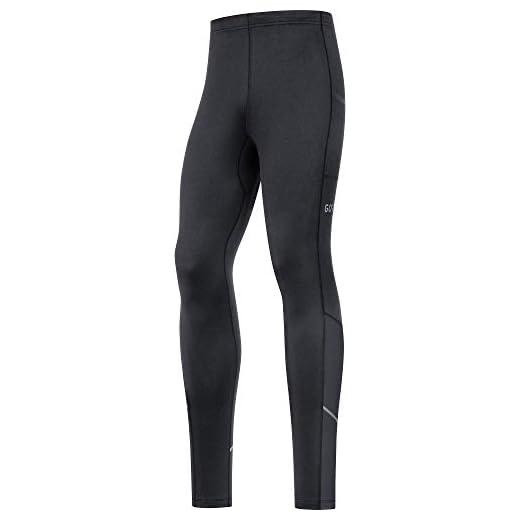 GORE WEAR R3 Thermo Mallas Largas de Hombre, L, Negro