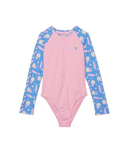 Roxy Lorem Onesie Swimsuit Traje de baño para niñas perfecto para vacaciones de verano y playa
