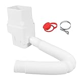 FUNOMOCYA Sammelsystem Fallrohr Diverter mit Schlauch Weiß Laubschutz und Einfache Nachhaltige...