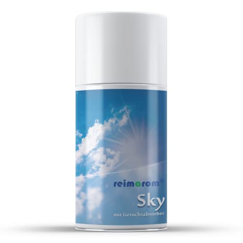 Preisvergleich Produktbild Duftspray "Sky" / Lufterfrischer für automatischen Duftspender oder zum manuellen Sprühen / Raumduft von REIMA / mit Geruchsabsorber / aromatisch sportlicher Duft
