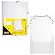 Idena 225403 - Heftbox für DIN A4 mit Gummizug, aus PP, Füllhöhe 3,5 cm, transparent, 1 Stück, weiß