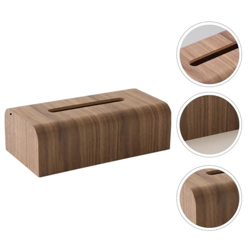 Boîte à mouchoirs rectangulaire en bois pour bureau et hôtel - 7