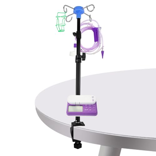 Feeding Tube Holder Feeding Tube Supplies,Hands-Free Feeding Tube Stand Enteral Feeding Telescopic Portable IV Pole, Feeding Pump Rack for Gravity Syringes Feeding Pump Feeding or Infusions