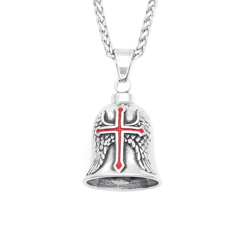 Collier pour hommes et pendentif cloche rétro pour vos sorties moto rock party