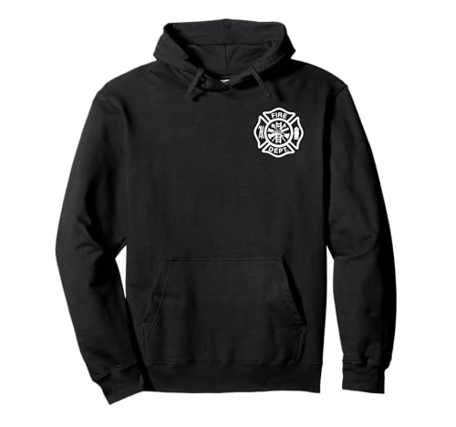 Fire Department Logo Uniform Fireman Symbol Firefighter Gear Pullover Hoodie