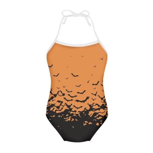 Image of Girl Funny Cute Beach Sport Halter One Piece Swimsuit Bathing Suit for 3-10 Year
