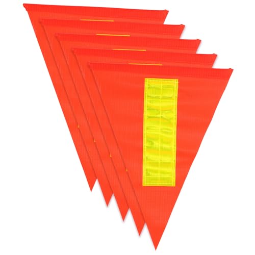 Drapeaux de sécurité réfléchissants triangulaires haute visibilité