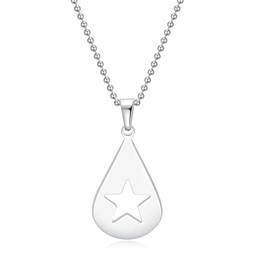 Guitar Pick Star Ball Chain Necklace Solid Stainless Ball Chain Music Inspired Gift Jewellery