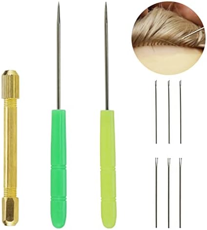 XGNG 9-piece Set Doll Breed Hair DIY Doll Hair Making Tools Supplies Doll Hair Rooting Reroot Rehair Tool Holder image 5