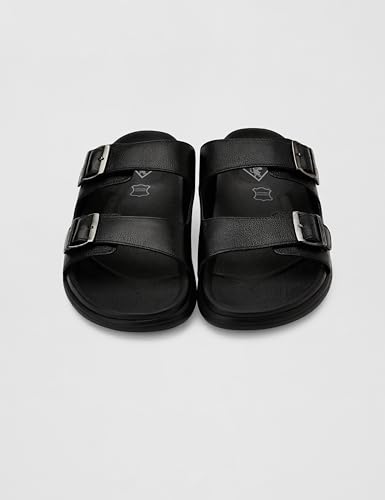 Image of Lee Cooper LC9758C Genuine Leather Sandals For Men | Ligntweight & Comfortable |
