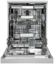 ഇൻ്റീരിയർ view of the Sharp QW-MA814-SS Dishwasher showing racks and cutlery drawer