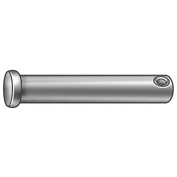 Clevis Pin, Std, 18-8, 0.625 in x2 1/2 in L