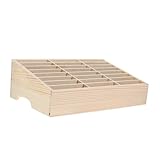 OFFSCH Holz Handy-aufbewahrungsbox Mit Gitterdesign Mehrfachfächer Organizer Für Mobiltelefone Hüllen Und Zubehör Geeignet Für Schreibtische Klassenräume Und Werkstätten