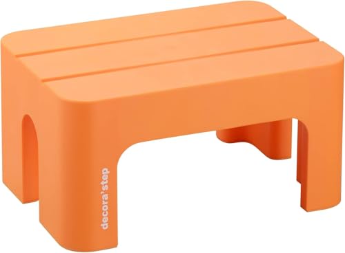 サンカ デコラステップ 踏み台 昇降ステップ台 オレンジ S 幅39.5×奥行28×高さ20cm 滑り止め加工 耐荷重100kg 軽量設計 日本製 子供 室内 DS-SOR