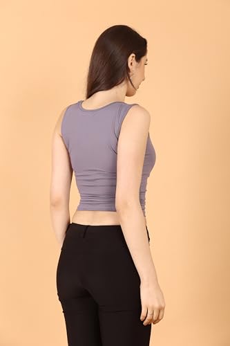 Image of SIGHTBOMB SKIMS V Strap Ultra Soft Feather Touch Micro Fiber Cuddle TEE Tops for Women TOP