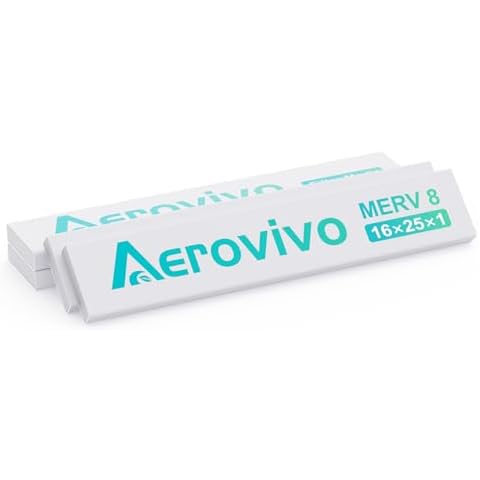 AErovivo 16x25x1 Air Filter Refills, 4 Pack MERV 8 Refills Only for AErovivo Reusable ABS Frame (Not Included) - Last Up to 3 Months Cover