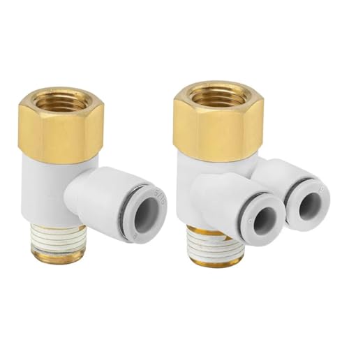 Conector neumático de doble tubo KQ2ZF de alta precisión con rosca estanca