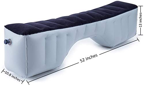 Matelas Gonflable Pour Siège Arrière De Voiture – Remplit L'espace Entre Les Sièges – Taille 135 X 38 X 25 Cm – En PVC, Gonflage Automatique