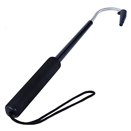 Sougayilang Telescopic Fishing Gaff,Aluminum Pole with Nonslip Soft EVA Handle,Stainless Steel Hook