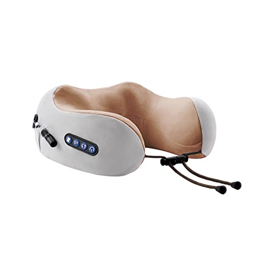 Oreiller De Massage Masseur De Cou, Layhou Masseur Cervical Électrique, Masseur de Nuque Portable avec Fonction de Chauffage, 3 Niveaux d'Intensité pour Voyage, Maison,Voiture, Bureau