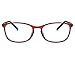 Unisex Glasses Frame Retro Red Oval Full Frame Decoration Prescription Glasses