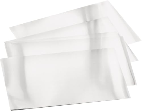 folia 522 - DIY Alu-Prägefolie, Silber, 3 Blatt, 70µ, ca. 18,5 x 29,7 cm, Hartmetallfolie extra strong