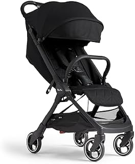 Silver Cross - Clic Compact Pushchair - Travel Stroller - Foldable & Lightweight Stroller - Cabin Size - Newborns to 4 years - Sage