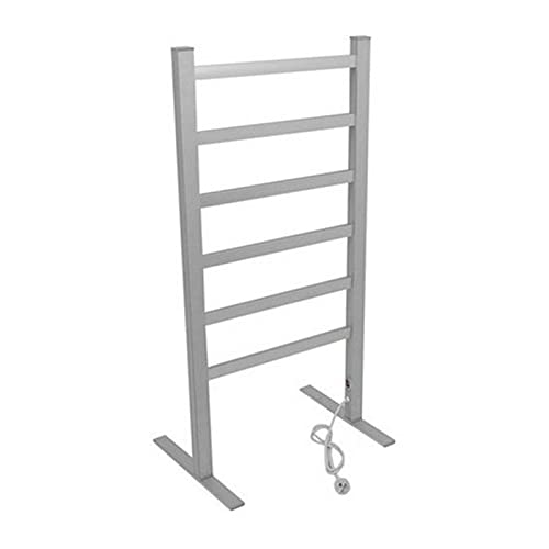Toallero calefactable de suelo con diseño cuadrado en aluminio de alta gama