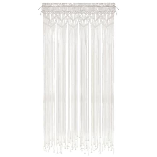 lalago Makramee Wandbehang, Gewebt Wandteppich Boho Vorhang Türvorhang, Boho Deko Wanddeko Tapisserie für Zimmer Hintergrund Deko(90 * 180cm)