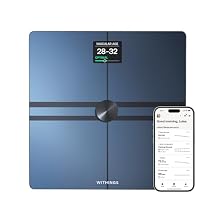 Withings Body Comp WBS12-Black-All-ROW Smart Body Scale from France, Black, Wi-Fi/Bluetooth Compatible, Color Display