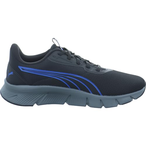 Image of Puma, Unisex-Adult, Flexfocus Lite Modern Woven, Black-Vivid Blue, Running Shoe, 10UK, (31148101)