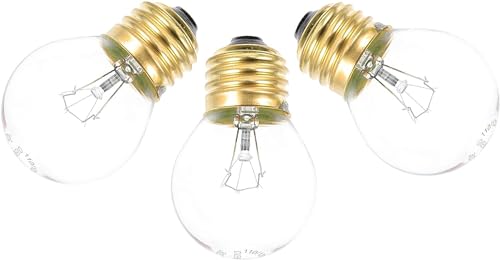 3個オーブン電球40ワットアプライアンス交換電球高耐熱白熱電球ストーブ冷蔵庫電子レンジE26 120V